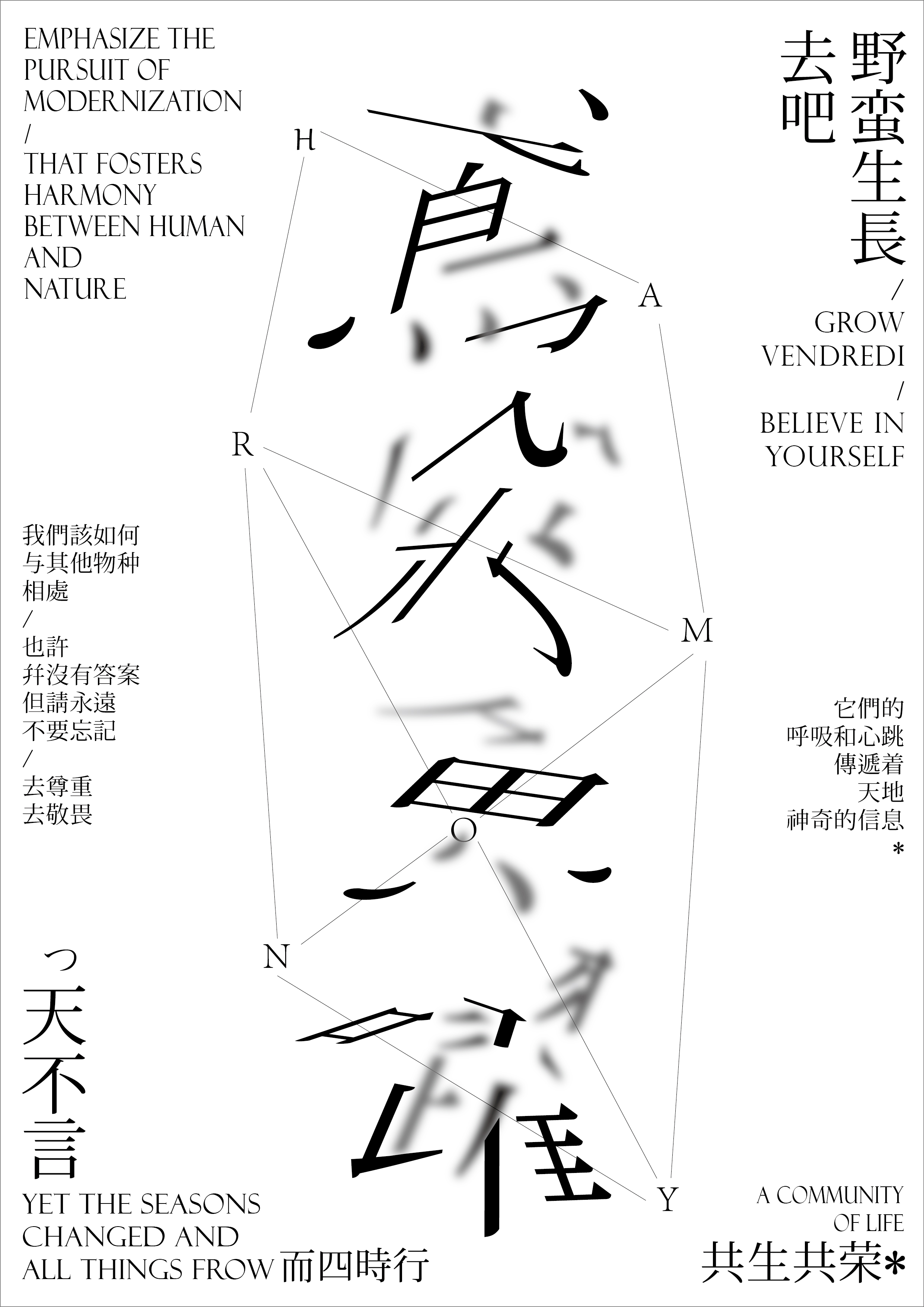 Nature Typography Poster